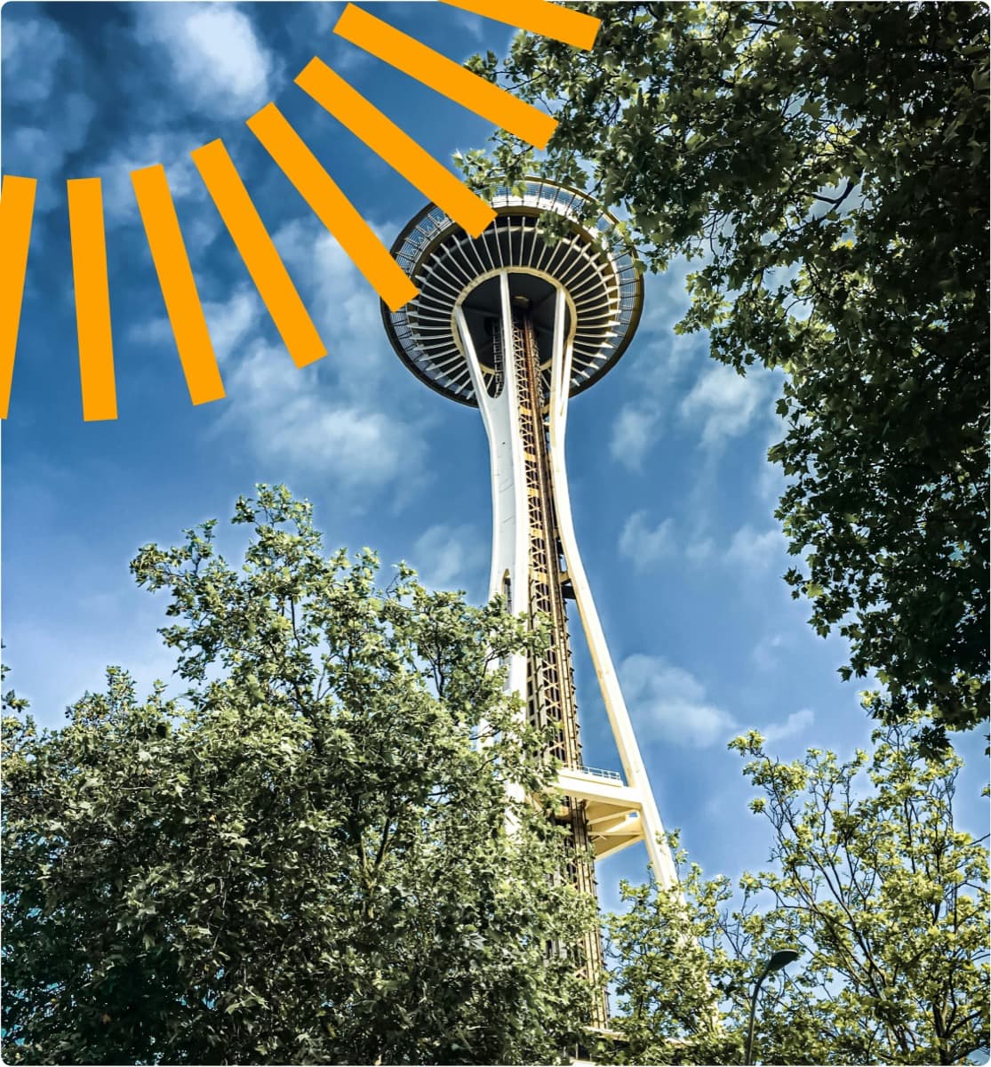 Space Needle and Seattle skyline, representing Brightline online care in Washington